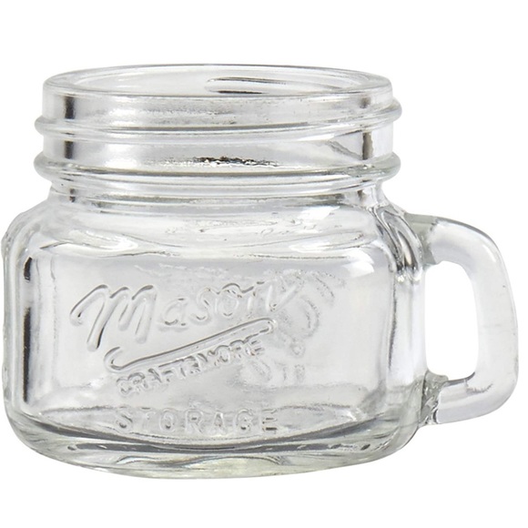 Mason Craft Clear Glass Shot Glasses 6 Piece Set 2 OZ Mason Jar Glasses. - Picture 3 of 8